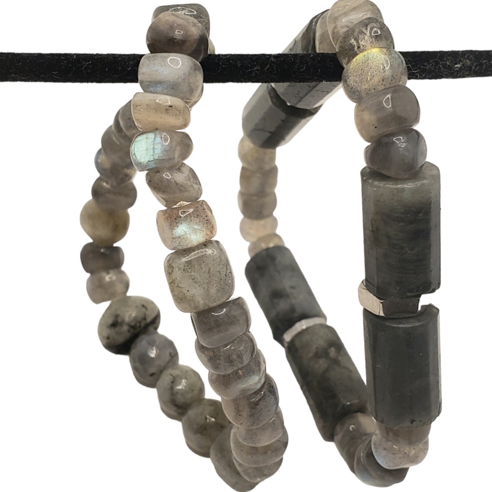 8" Labradorite Stretch Bracelet | Gemstone Bracelet